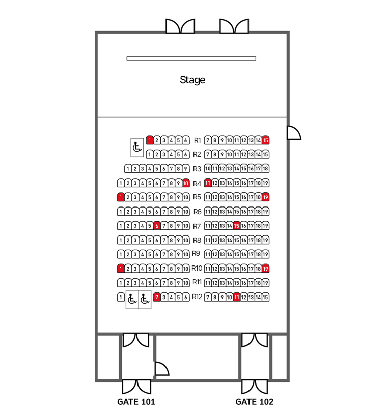 Atrium Small Theater 1F seating chart