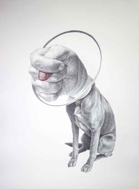 박승예_Dogs are barking-18_Pen on paper_110cm*80cm_2016