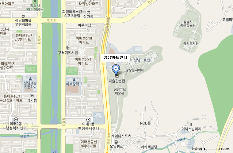 성남아트센터 지도